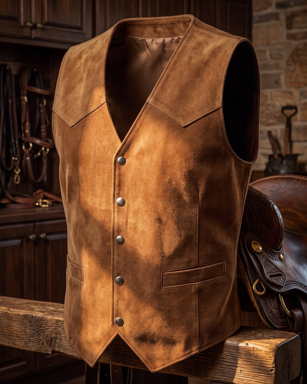 Federico Suede Vest